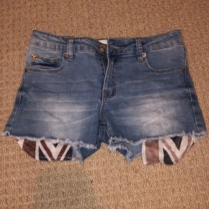 Denim shorts